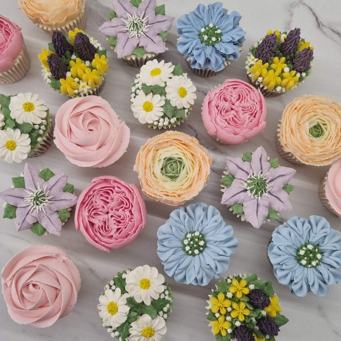 Wedding Floral Cupcakes Bouquets Wiltshire